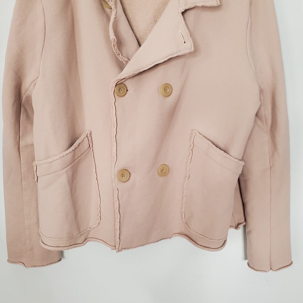 Frank & Eileen Mini Belfast Biscotti Triple Fleece Cropped Sweatshirt Coat Large - Picture 5 of 9
